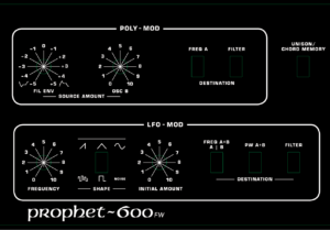 Sequential Circuits Prophet 600: GliGli Teensy FW Overlay