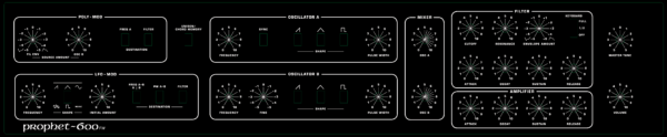 Sequential Circuits Prophet 600: GliGli Teensy FW Overlay