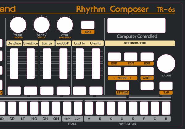 Roland TR-6S: 808 Overlay