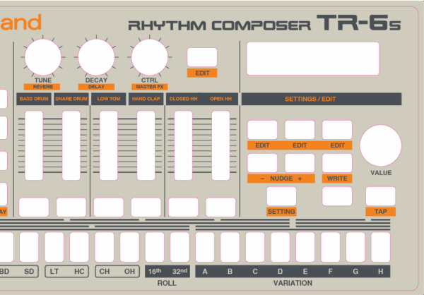Roland TR-6S: 909 Overlay