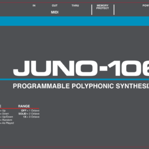 Roland Juno-106: Kiwi 106 Overlay (Group Pre-Sale)