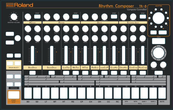 TR-8_808_FULL Roland TR-8: 808 Overlay